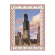 Chicago - Willis Tower - Briefkaart voor Sears Tow