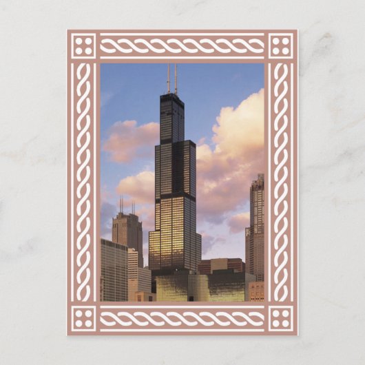 Chicago - Willis Tower - Briefkaart voor Sears Tow (Voorkant)