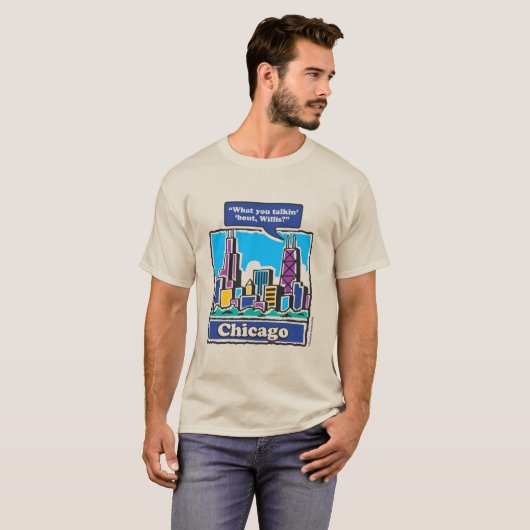 Chicago/Willis Tower T-shirt (Voorkant volledig)