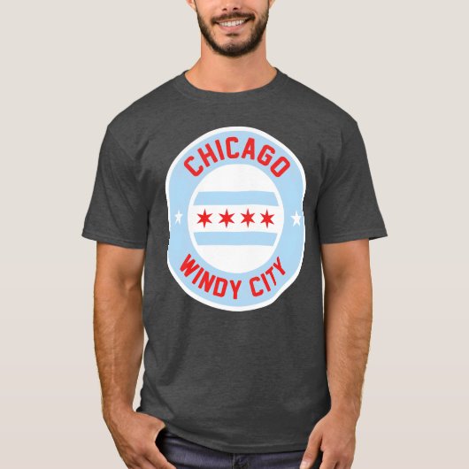 Chicago Winderige Stad T-shirt (Voorkant)