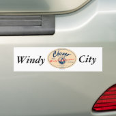 Chicago Windy City Bumpersticker (Op auto)