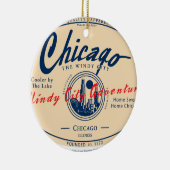 Chicago Windy City Keramisch Ornament (Rechts)