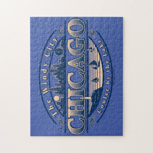 Chicago Windy City Legpuzzel (Verticaal)