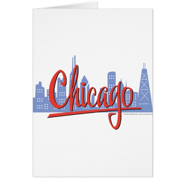 Chicago Windy City Silhouet (Voorkant)