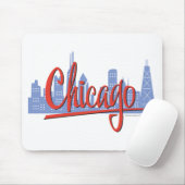 Chicago Windy City Silhouet Muismat (Met muis)