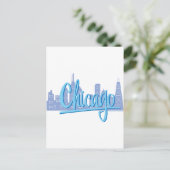 Chicago Windy City Skyline Briefkaart (Staand voorkant)