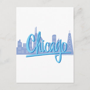 Chicago Windy City Skyline Briefkaart