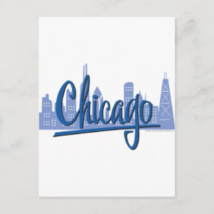 Chicago Windy City Skyline Briefkaart