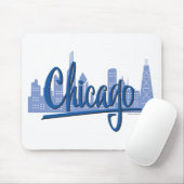 Chicago Windy City Skyline Muismat (Met muis)