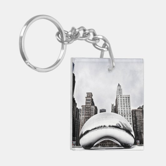 Chicago Winter Bean Sleutelhanger (Voorkant Links)