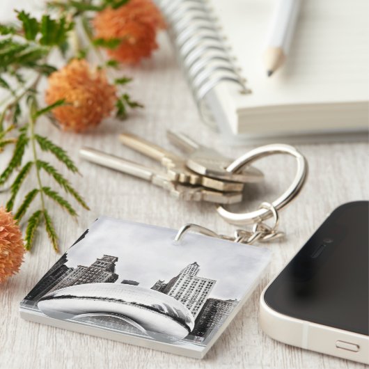 Chicago Winter Bean Sleutelhanger (Voorkant Rechts)