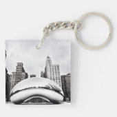 Chicago Winter Bean Sleutelhanger (Achterkant)