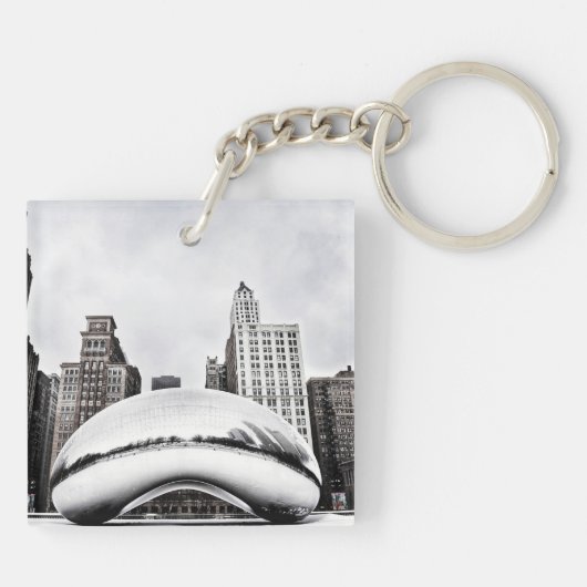 Chicago Winter Bean Sleutelhanger (Achterkant)
