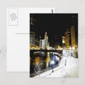 Chicago Winter Briefkaart (Voorkant / Achterkant)