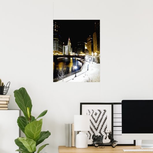 Chicago Winter Poster (Thuiskantoor)