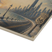Chicago Winters Route 66 Keukenstijl Snijplank (Hoek)