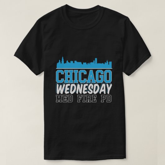 Chicago Woensdag Med Fire PD T-shirt (Design voorkant)
