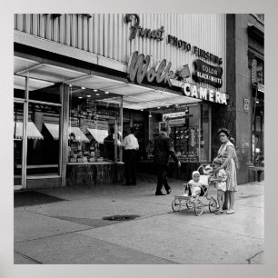 Chicago Wolk Camera 1963 Foto 133 North Wabash Poster