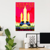 Chicago Worlds Fair 1911 Poster (Thuiskantoor)