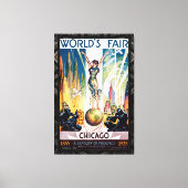 Chicago World's Fair 1933 Canvas Afdruk (Voorkant)