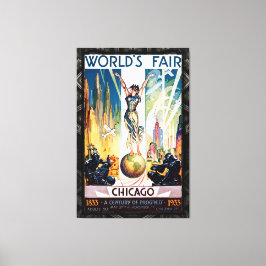 Chicago World's Fair 1933 Canvas Afdruk