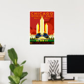 Chicago World's Fair 1933 Poster (Thuiskantoor)