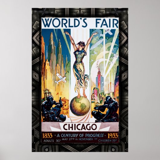 Chicago World's Fair 1933 Poster (Voorkant)
