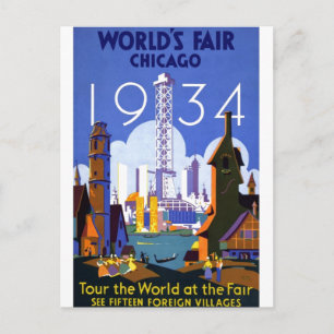  Chicago World's Fair 1934 Briefkaart