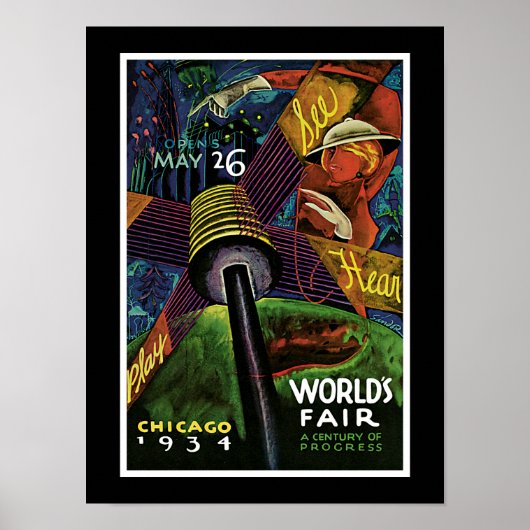 Chicago World's Fair 1934 Poster (Voorkant)