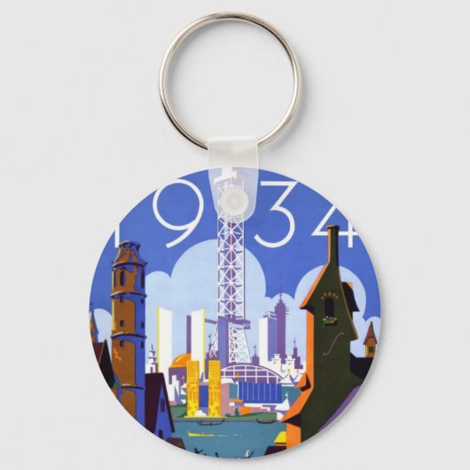  Chicago World's Fair 1934 Sleutelhanger (Voorkant)
