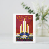 Chicago World's Fair A Century of Progress Briefkaart (Staand voorkant)