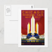 Chicago World's Fair A Century of Progress Briefkaart (Voorkant / Achterkant)