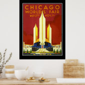Chicago World's Fair Antieke Reisposter Poster (Keuken)