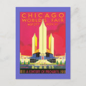  Chicago World's Fair Briefkaart (Voorkant)