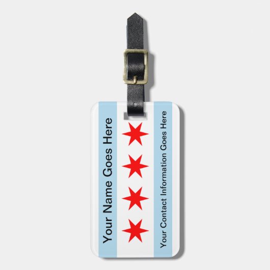 Chicago World's Fair Ferris Wheel  Luggage  Bagagelabel (Voorkant verticaal)