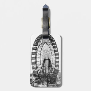 Chicago World's Fair Ferris Wheel Luggage Bagagelabel