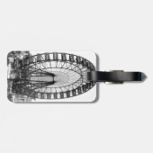 Chicago World's Fair Ferris Wheel  Luggage  Bagagelabel (Achterkant horizontaal)