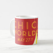 Chicago Worlds Fair Oud Poster Koffiemok (Voorkant links)