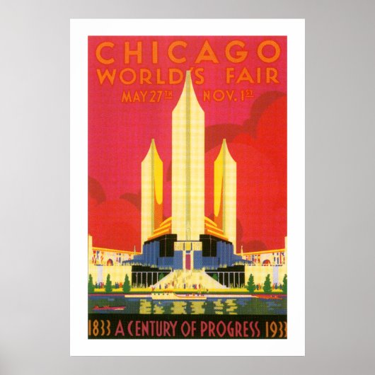 Chicago Worlds Fair Poster (Voorkant)