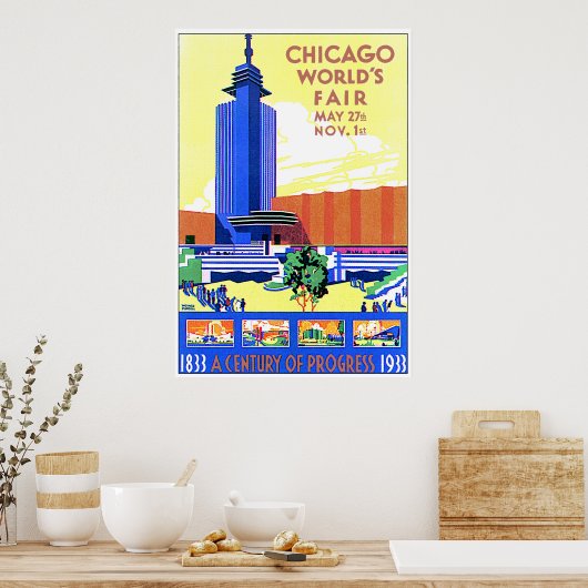 Chicago Worlds Fair Poster (Keuken)