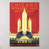  Chicago Worlds Fair Poster 1933 (Voorkant)