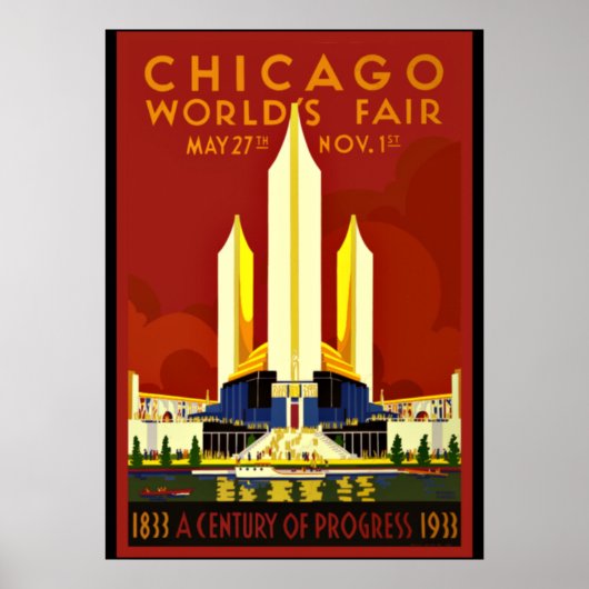 Chicago World's Fair, Poster 1933 (Voorkant)