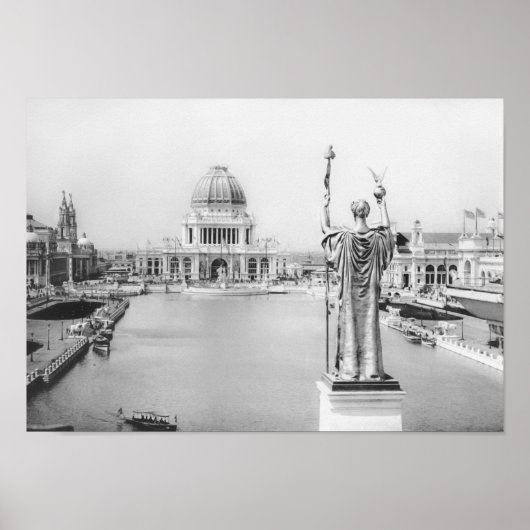 Chicago World's Fair - The White City 1893 Poster (Voorkant)