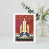 Chicago World's Fair Travel Briefkaart (Staand voorkant)