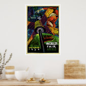 Chicago World's Fair Vintage 1934 Travel Poster (Keuken)