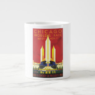 Chicago World's Fair Vintage Poster Grote Koffiekop