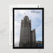 chicago wrigley bldg briefkaart (Voorkant / Achterkant)
