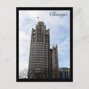 chicago wrigley bldg briefkaart