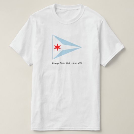 Chicago Yacht Club, sinds 1875 T-shirt (Design voorkant)