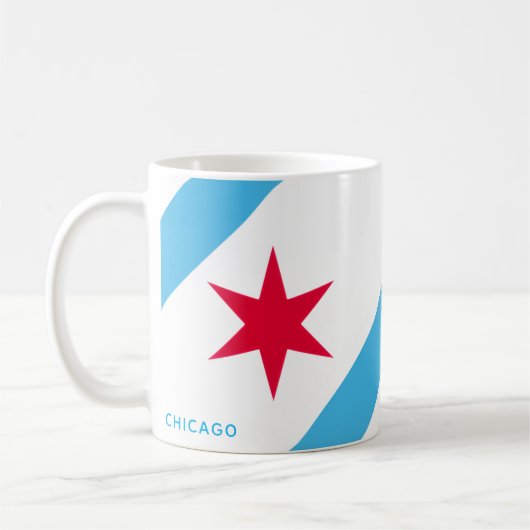 Chicago Zes Punten Ster Koffiemok (Links)